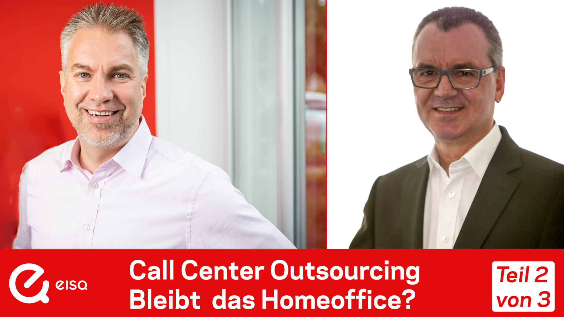 Bernhard Gandolf und Rüdiger Wolf fachsimpeln über das Home Office im Call Center Outsourcing