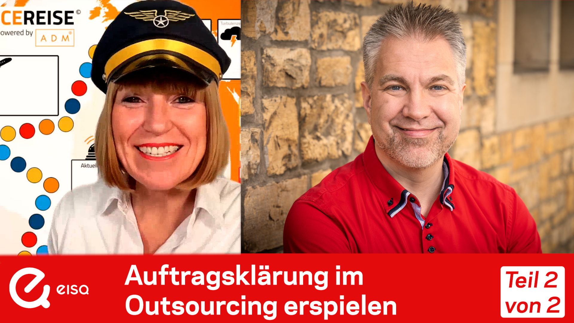 Servicepilotin Ulrike Dolle im Video-Interview mit Bernhard Gandolf eisq